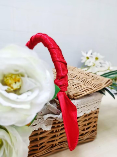 2pzs Masajes De Seda Sólido Para Mujer Pañuelo Tipo Seda Color Rojo