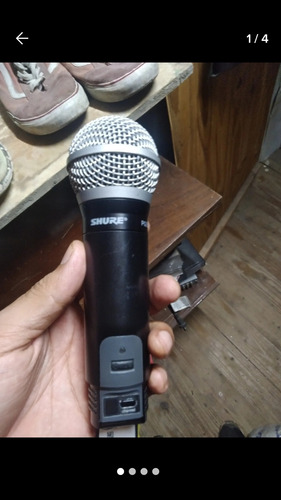 Micrófono Shure Pg24/pg58 Dinámico Solo El Microfono Negro (Usado)