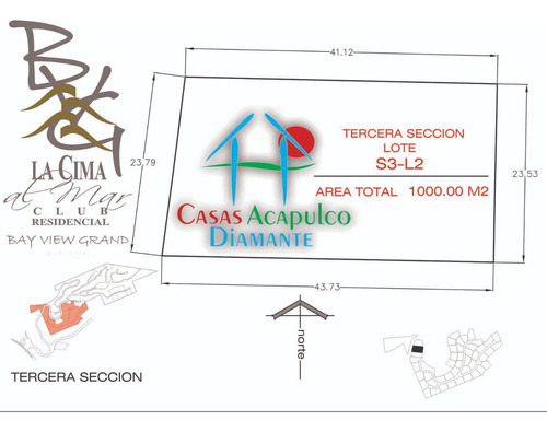 Cad Terreno La Cima S3 L2. Lote Residencial Unifamiliar Con 1,000 M²