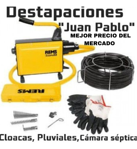 Destapa Cañería Plomero Zona Oeste, Norte Sur Cloacas Pluvia