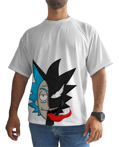 Camiseta Oversize Rick And Morty