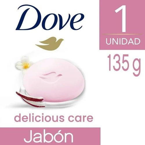 5 Pzas Jabón En Barra Dove Jabón En Barra 135 G Coco