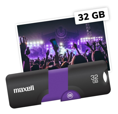 Pendrive Flix Retráctil Sin Tapa 32gb Usb 3.0 5 Gbps Maxell