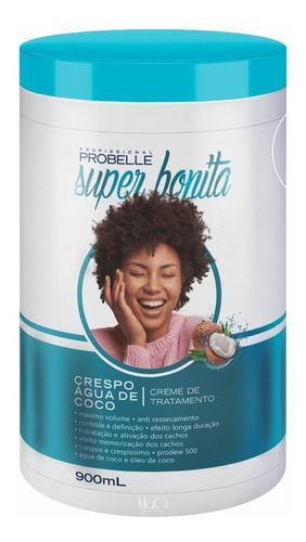 Creme De Tratamento Crespo Água De Coco 900ml Probelle Hair