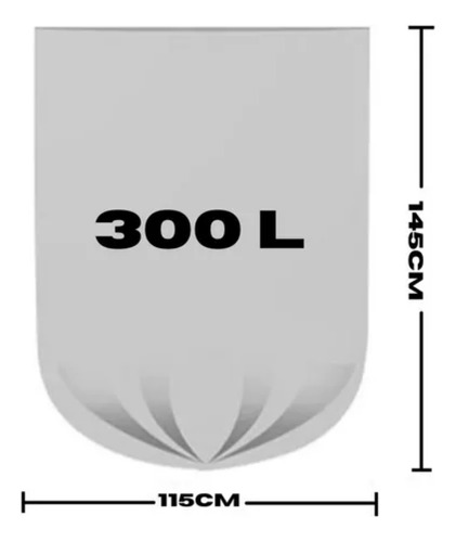 Saco De Lixo 300litros 50un 0,10micras Super Reforçado Preto