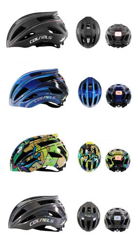 Casco De Bicicleta Con Luz Trasera Led