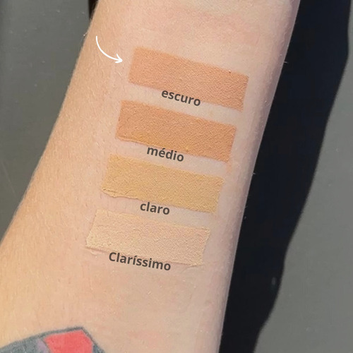 Corretivo Liquido Linha Pele Zanphy Maquiagem Make Tom Escuro