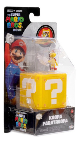 Super Mario Bros Pelicula Figura Koopa C/ Block De Pregunta
