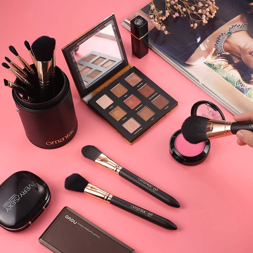 Omaniac® Makeup Brushes Set Professional (12pcs), Premium...