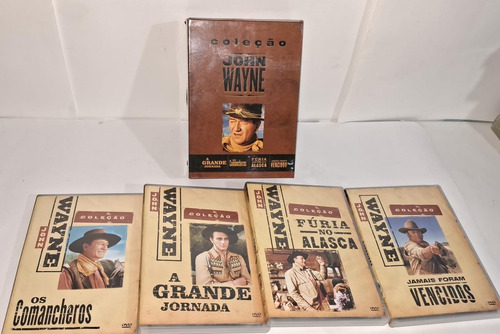 Coleção 4 Dvds John Wayne: Fúria Do Alasca...filme (Usado)