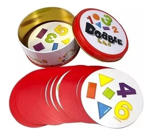 Juego De Cartas Dobble Spot It Numeros Y Formas Para Niños