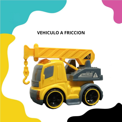 Camion Construccion Grua Friccion Camion Grua Amarillo