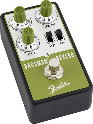Pedal Fender Bassman Reverb 023-4613-000 Color Verde Lima