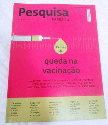 Revista Pesquisa Fapesp - Causas Da Queda Na Vacinação De...