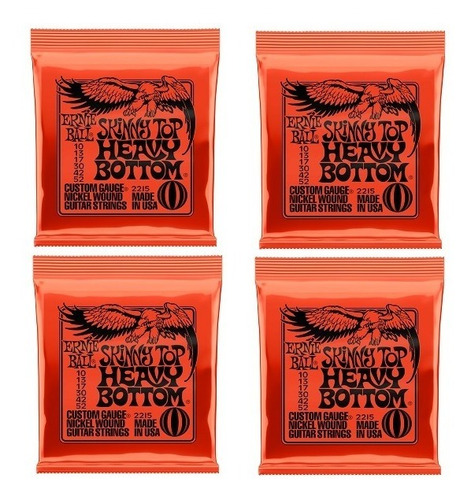 Imagen 1 de 2 de Encordado Guit Electrica Ernie Ball 10 Heavy Bottom X 4