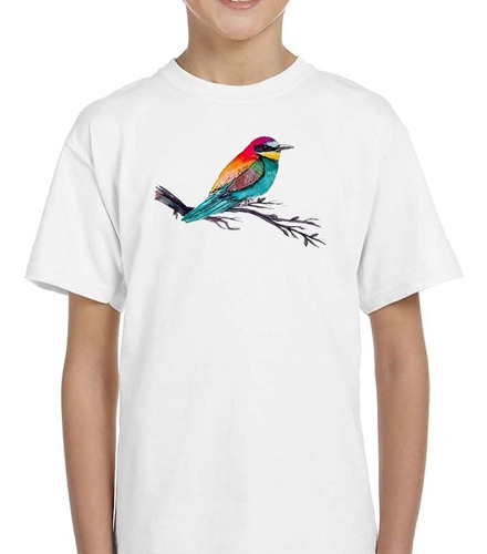 Remera De Niño Pajaro Sobre Rama