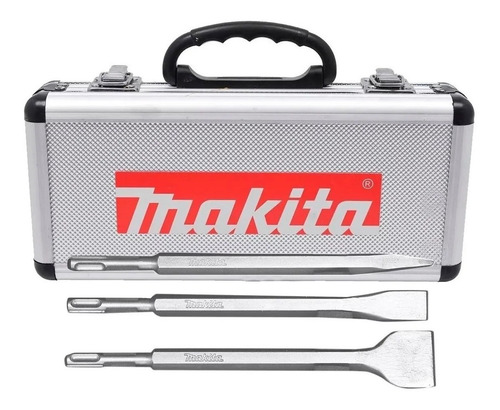 Imagen 3 de 7 de Juego Cinceles Punta Pala Sds Plus Makita 3 Piezas D-05181