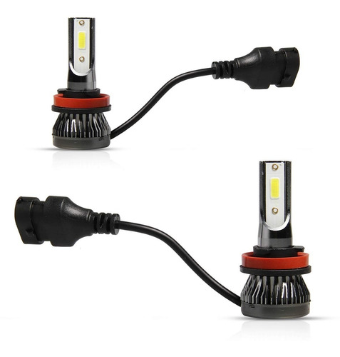 Par Lâmpada Ultra Led Light H13 H16 H3 H7 Mini 6500k 12v