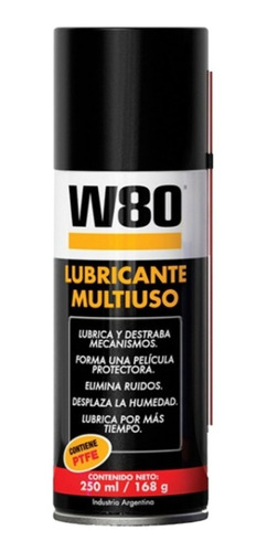 Lubricante W80 Multiuso Ptfe Protector Efecto Residual 250ml