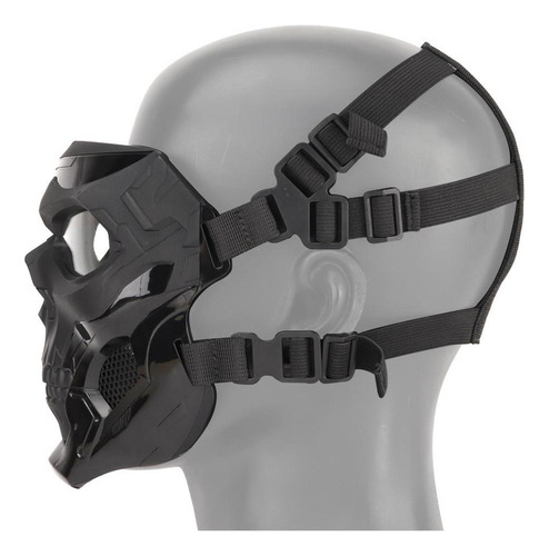 Máscara De Máscara De Cara Completa Con Protección Negro