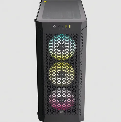 Gabinete Corsair 480t Rgb Airflow Tg Mid-tower Black Color Negro