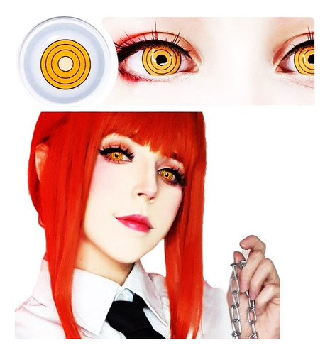 Lentes De Contacto Makima Cosplay Pupilentes