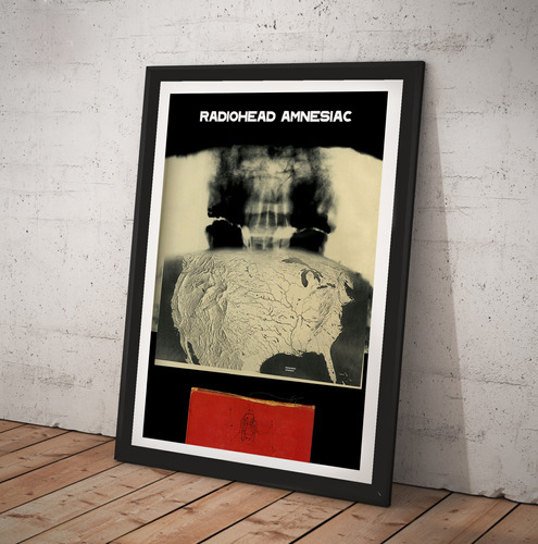 Cuadro Radiohead Amnesiac 1 Lamina Cuadro Vidrio Poster 