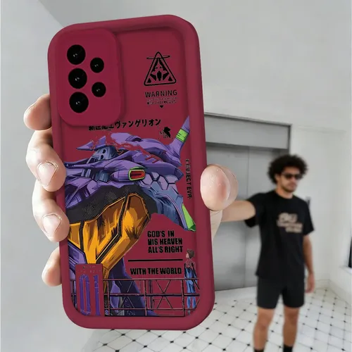 Funda Antigolpes Para Samsung Moto Poco Silicona Evangelion