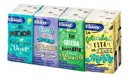 Pañuelos Kleenex Aromas 1 paquete con 6 pzas