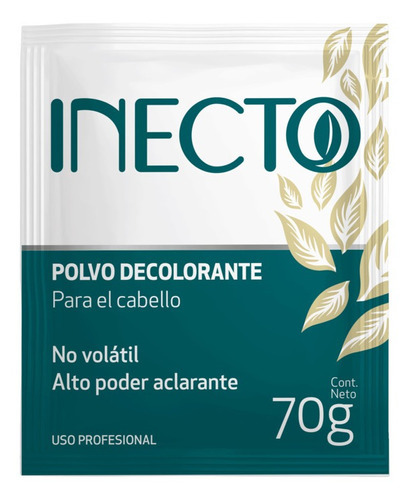  Inecto Polvo Decolorante Cabello Alto Poder Aclarante 70g Tono S/tono