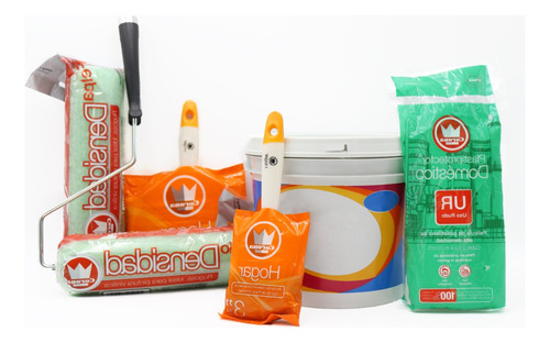 Kit Corona Plastiprotector Pintura 4l Brochas Rodillos
