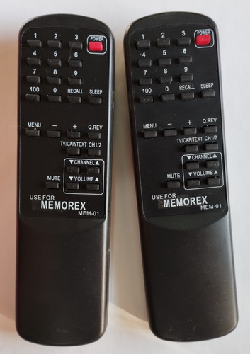 Control Remoto Tv Memorex Convencional 