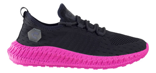 Tenis Sneakers Negro Moda Charly Dama Running 1049981 Sport