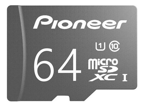 Microsd Pioneer 64gb Classic Con Adaptador- C10, U1, Full Hd