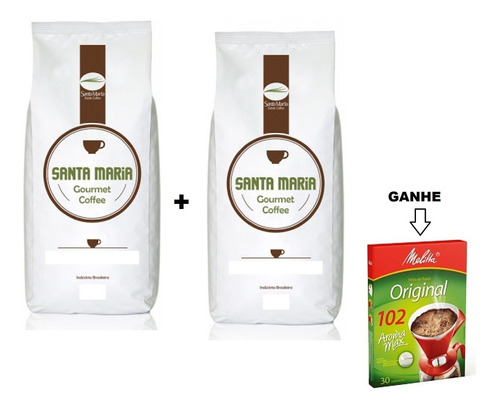 Cafe Gourmet Graos Torrado 1 Kg Santa Maria Cafe Especial