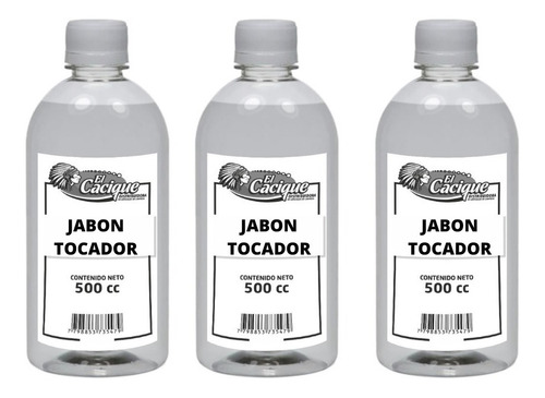 Jabon Liquido Tocador Cacique X500cc, Pack X3u.(cod. 2519)