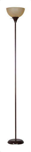 Mainstays Lampara De Piso 180.3 Cm Metal (dorado,plata,café) Color De La Pantalla Café