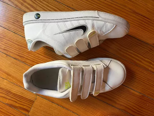Viento fuerte diversión Acera Zapatillas Nike Adulto Importadas Velcro Blancas Talle 6y Us | MercadoLibre