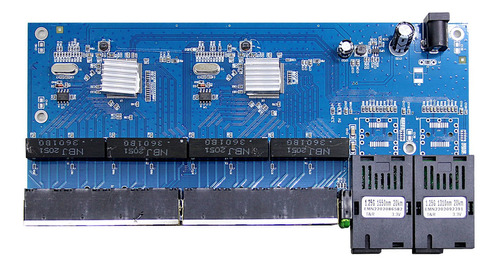 Switch Metro Gigabit 2 Sc/apc 8 X Rj45 1000 Mb Fibra Rede 1g