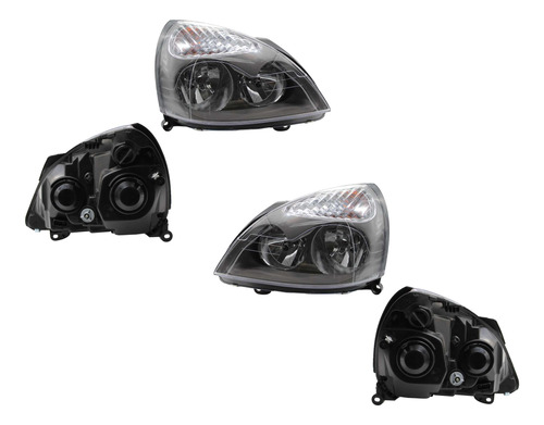 Par De Faros F/gris Clio 2008-2009-2010 Opt