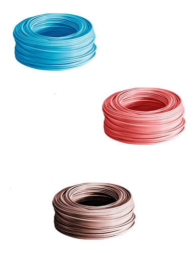 Pack Cable 6mm Celeste + Marron + Rojo   X100mts Prysmian