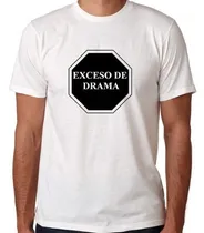 Comprar Remeras Sublimadas Exceso Sueño Drama Etiquetado Frontal