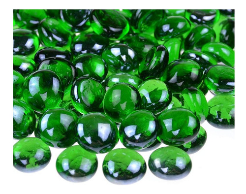 Gemas De Vidrio Plano Kingou 17-20 Mm Verde Para Decoración
