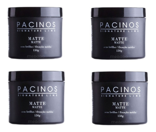 Kit 4 Pomadas Modeladora Pacinos Matte Pronta Entrega