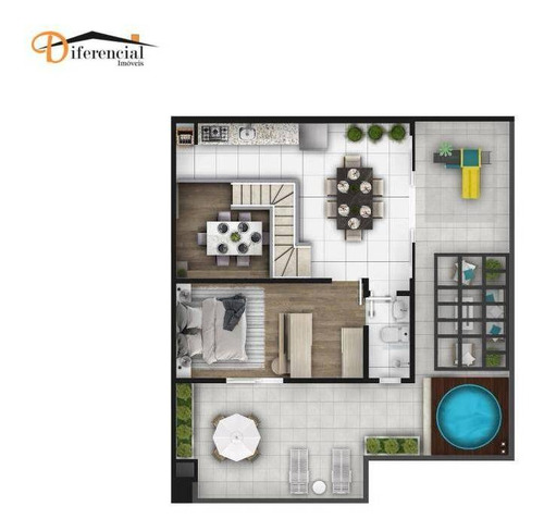 Imagem 9 de 30 de Cobertura À Venda, 197 M² Por R$ 1.557.724,60 - Bacacheri - Curitiba/pr - Co0208