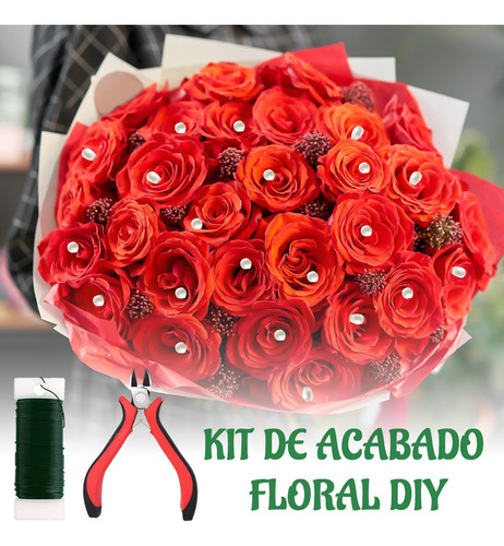 Kit 108pzs Cinta Floral Kit De Arreglos Florales,hechas Mano