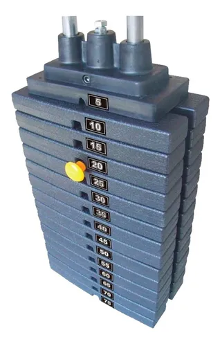 Lingotera Plástico 50 Kilos Máquinas Gimnasio Genetic Pro