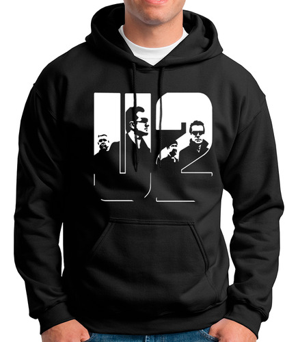 Polera Hoodie Con Capucha Banda De Rock U2  