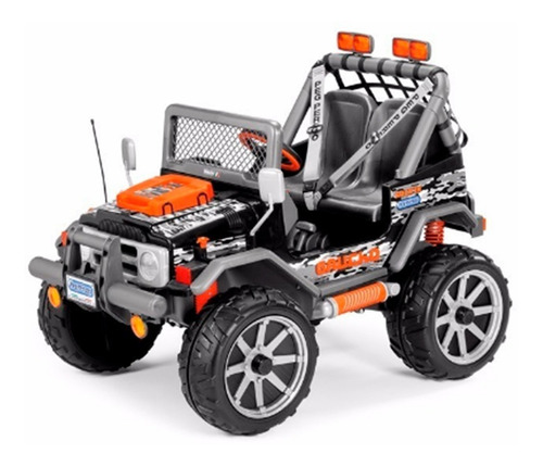 Jeep A Bateria Doble Perego Gaucho Rock In Para 2 Niños 12 V