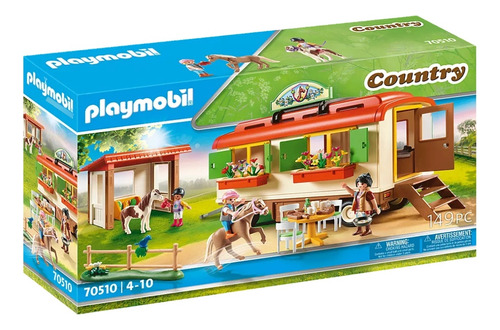 Juego Playmobil Caravana Campamento De Ponis Ub